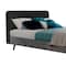 Armen Living Mohave Mid-Century Tundra Gray Acacia King Platform Bed LCMVBDTGKG - alternate 6
